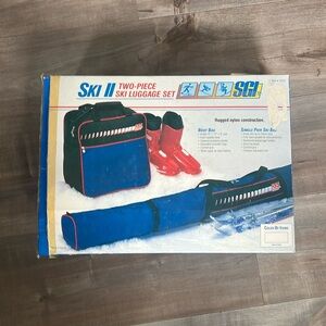 SGI Two piece ski luggage kit with boot bag and single pair ski bag